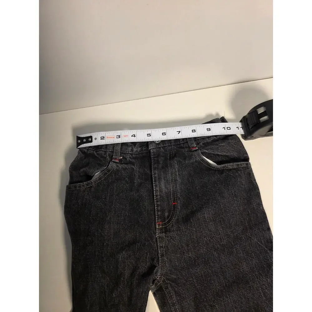 Vintage Y2K Enyce Boys Size 7 Black Denim Jeans Streetwear Hip Hop Retro Kidcore